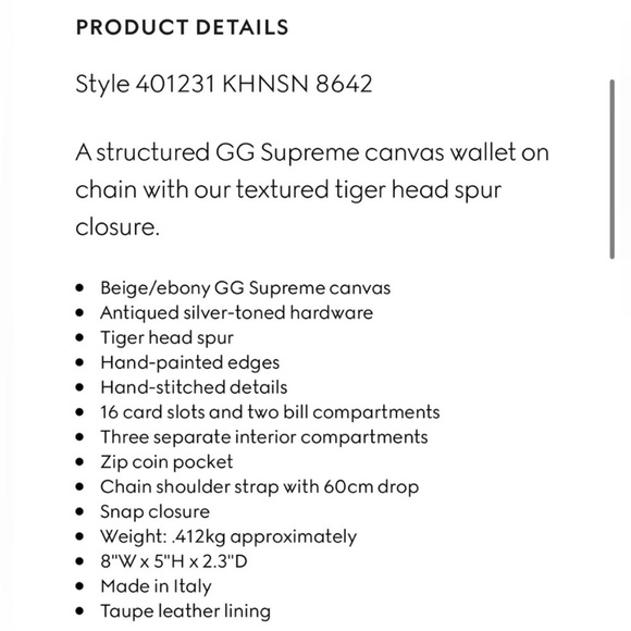 🔥 GUCCI Dionysus GG Supreme WOC - Picture 11 of 16